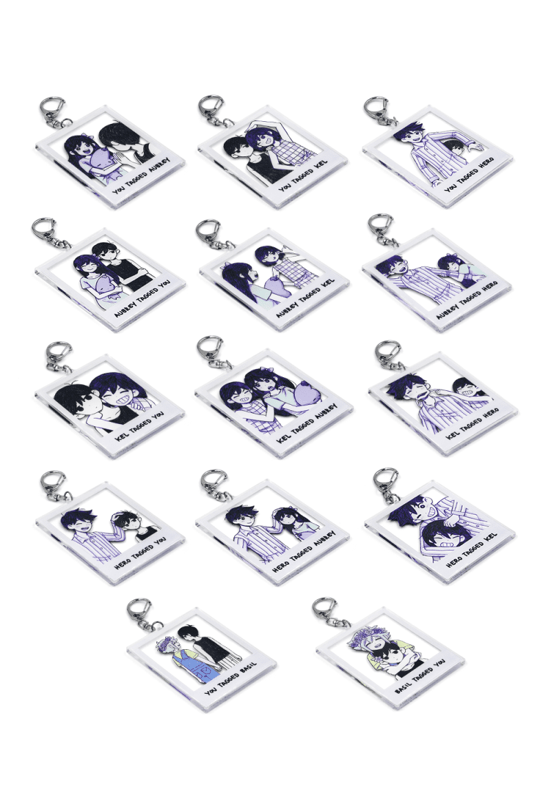 DW acrylic keychains front